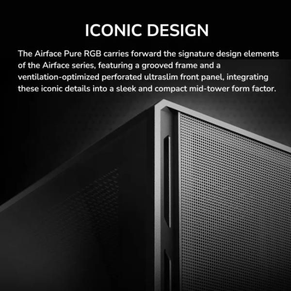 Cougar Airface Pure ATX Mid-Tower PC Case | 4x RGB Fans | Tempered Glass