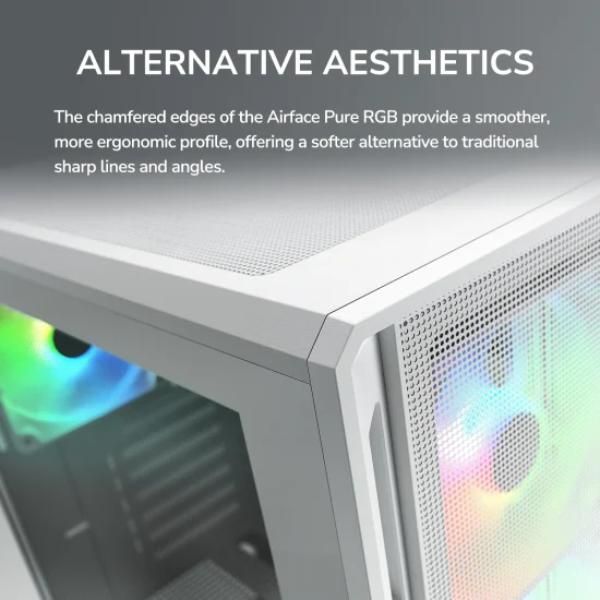 Cougar Airface Pure ATX Mid-Tower PC Case | 4x RGB Fans | Tempered Glass
