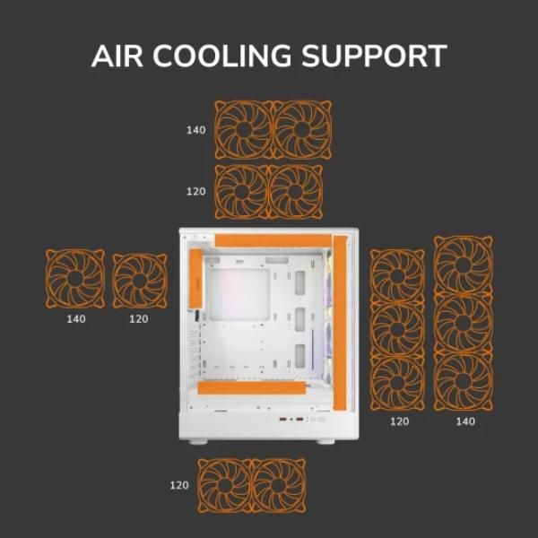 Cougar Airface Pure ATX Mid-Tower PC Case | 4x RGB Fans | Tempered Glass