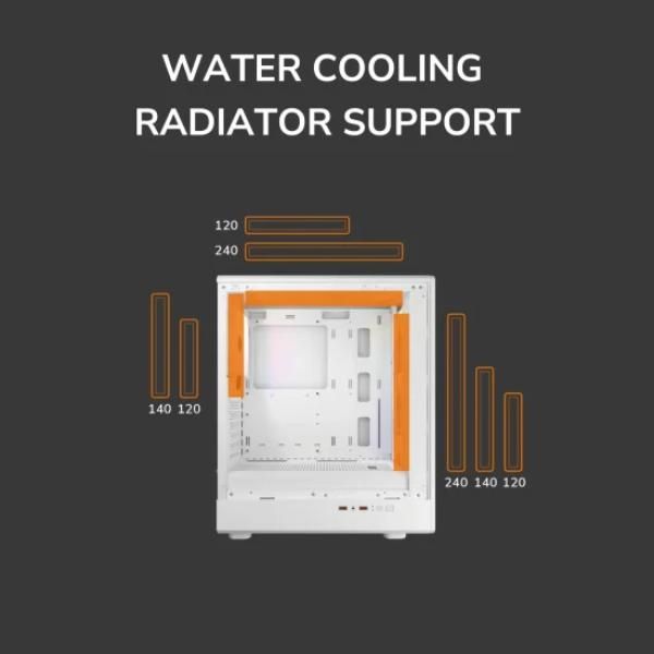 Cougar Airface Pure ATX Mid-Tower PC Case | 4x RGB Fans | Tempered Glass