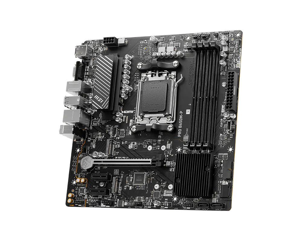 MSI Pro B650M-P AMD Socket AM5 micro ATX Motherboard PROB650M-P