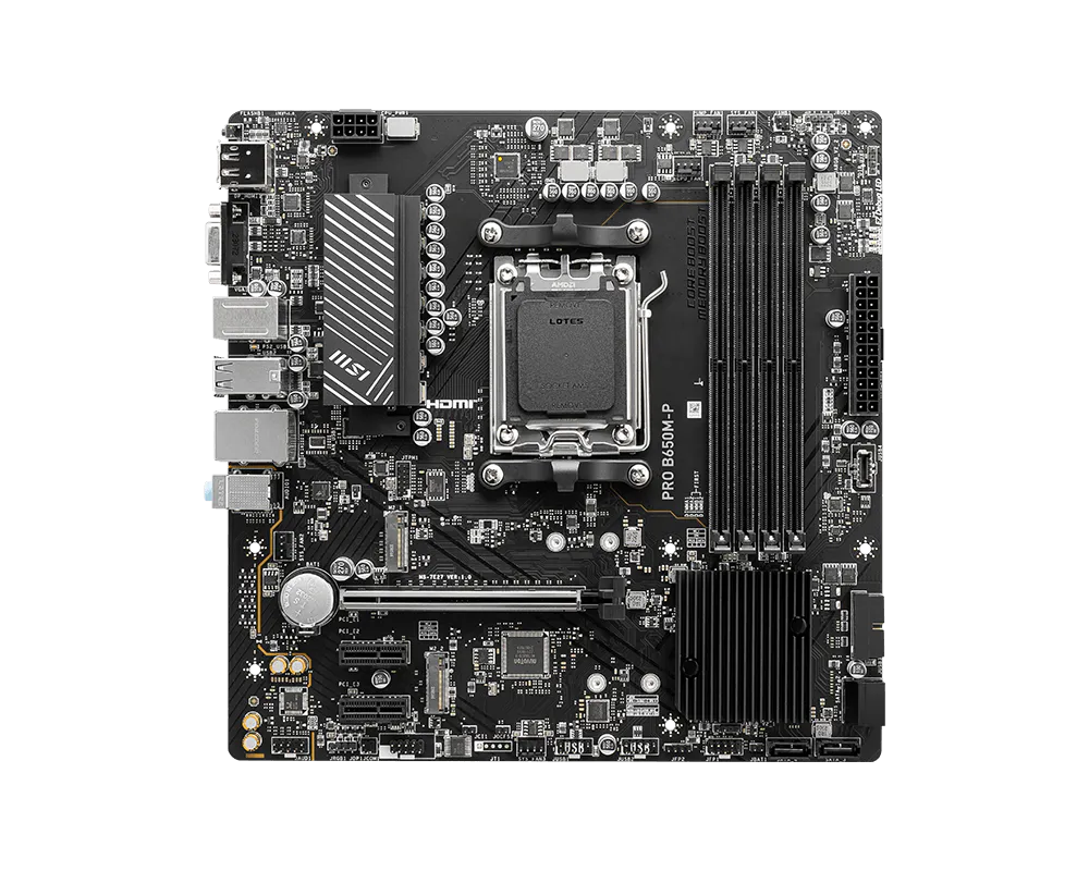 MSI Pro B650M-P AMD Socket AM5 micro ATX Motherboard PROB650M-P