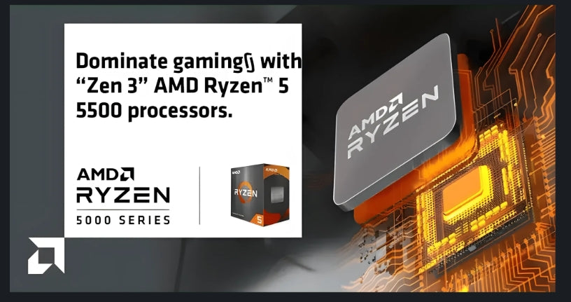 AMD Ryzen 5 5500 PC Upgrade Kit - ASUS TUF B550-PLUS WIFI II, 8GB DDR4