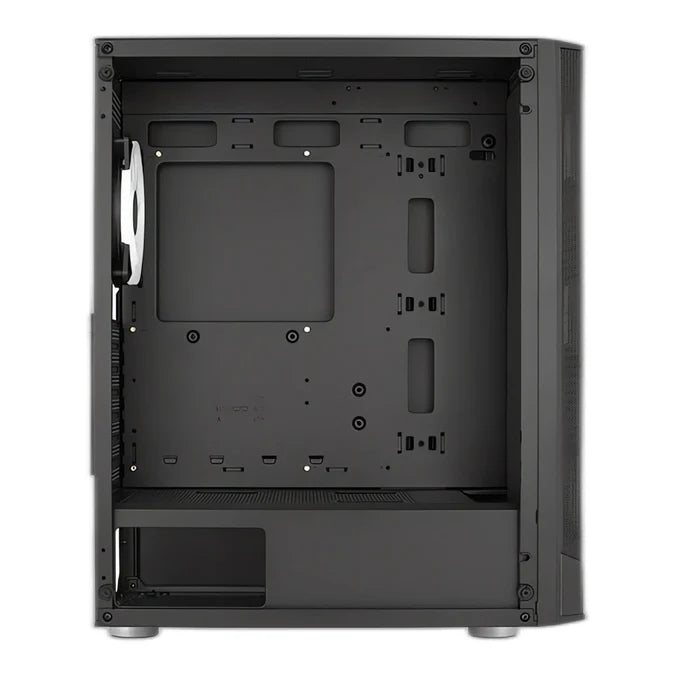 Aerocool Prism ARGB Mid-Tower PC Case with Tempered Glass, Black
