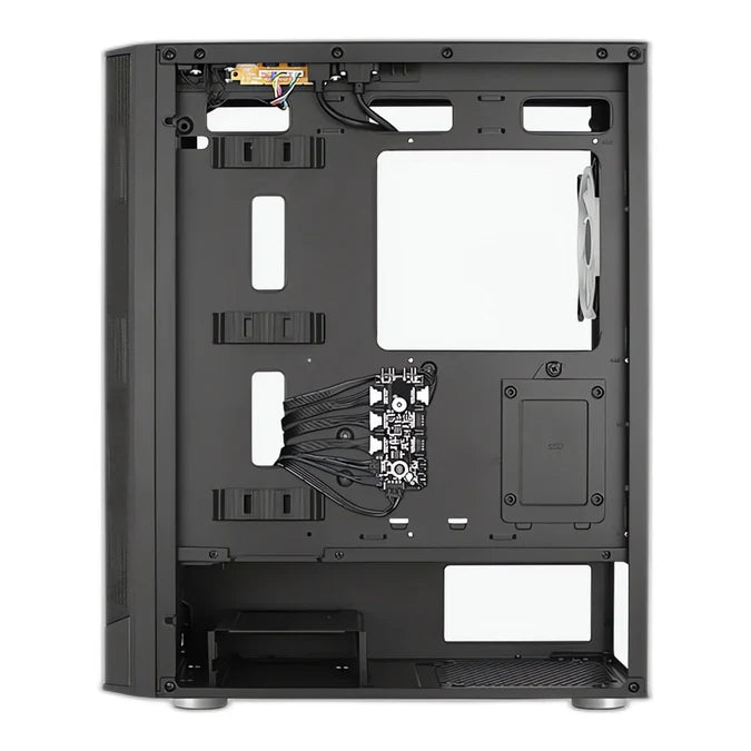 Aerocool Prism ARGB Mid-Tower PC Case with Tempered Glass, Black