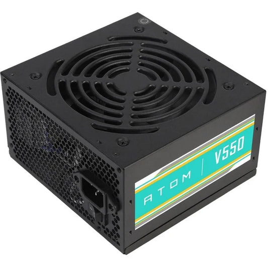 Antec ATOM V550 ATX Power Supply | 550W | 120mm Silent Fan | Non-Modular