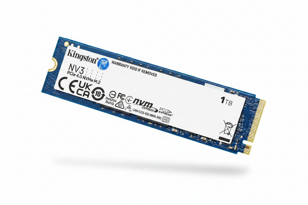 Kingston NV3 1TB M.2 2280 PCIe 4.0 NVMe Internal SSD — Up to 6,000 MB/s Read | SNV3S/1000G