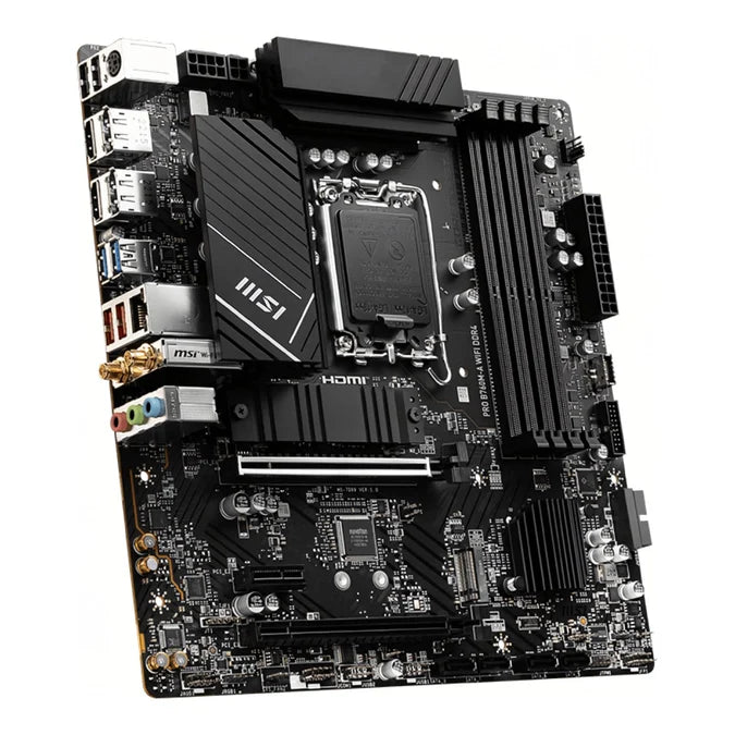 MSI Pro B760M-A Wi-Fi DDR4 Intel LGA 1700 micro ATX Motherboard